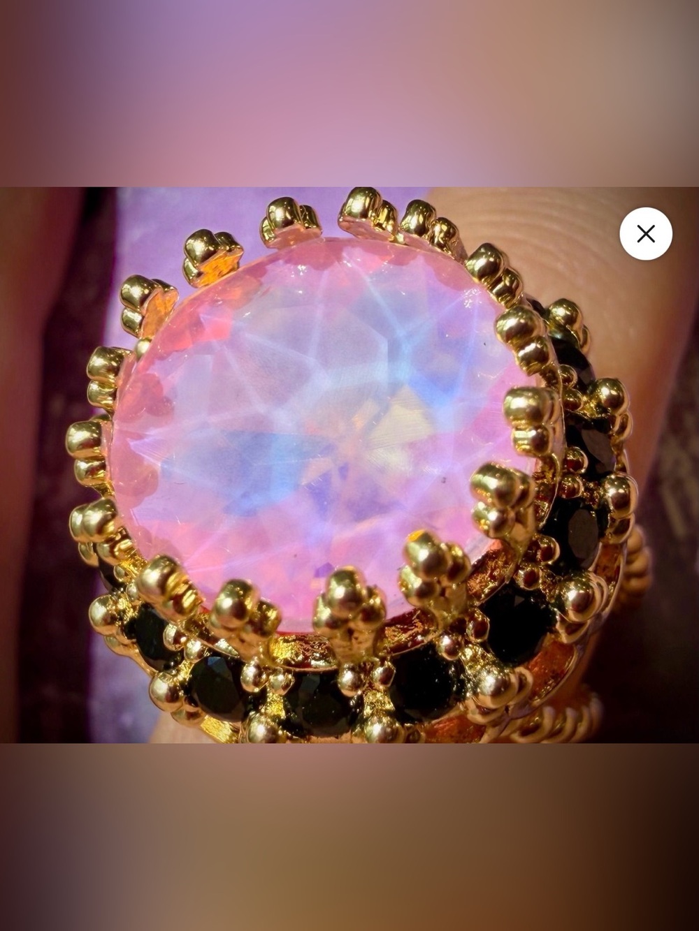 Feed Me Gems Pink Eclipse Queen Ring Sold Out $52.60